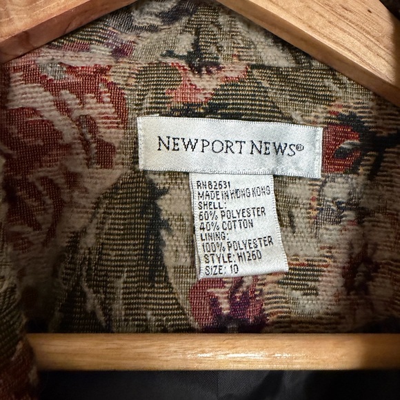 Vintage🤩 Tapestry Blazer Jacket from Newport News Sz 10 - Picture 2 of 6